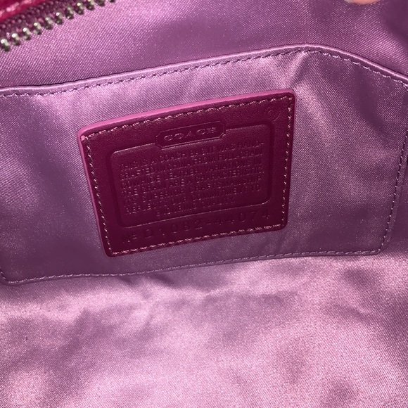 NWT Coach Pebbled Leather Mini Handbag Purse - Picture 8 of 10